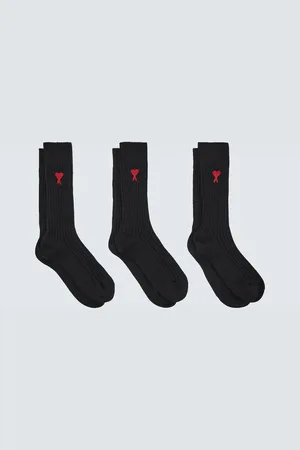 Ami Set of 3 cotton-blend socks