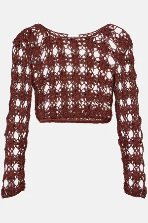 ANNA KOSTUROVA Bella crochet cotton crop top
