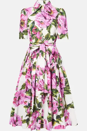Dolce & Gabbana Floral cotton midi dress