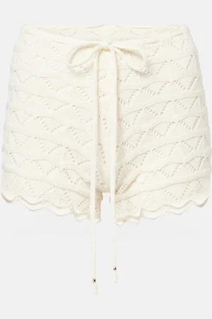 Bananhot Mina crochet cotton-blend shorts