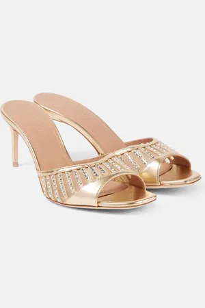 MALONE SOULIERS Bellatrix 70 metallic leather mules