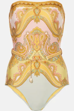 ZIMMERMANN Maxine chain-detail paisley swimsuit
