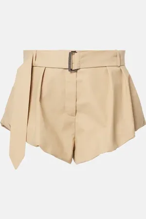 MAGDA BUTRYM High-rise cotton-blend shorts