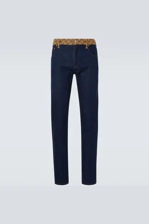 Gucci GG Canvas mid-rise tapered jeans