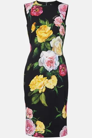 Dolce & Gabbana Floral silk-blend midi dress