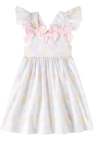 PATACHOU Ruffled printed cotton dress