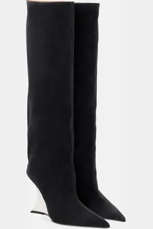 PARIS TEXAS Nina 105 suede knee-high boots
