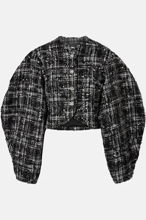 ROTATE Sequined bouclÃ© jacket