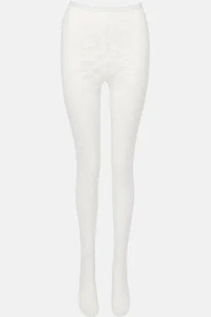 Self-Portrait Floral lace tights