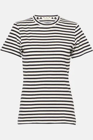 NILI LOTAN Mariela striped cotton jersey T-shirt