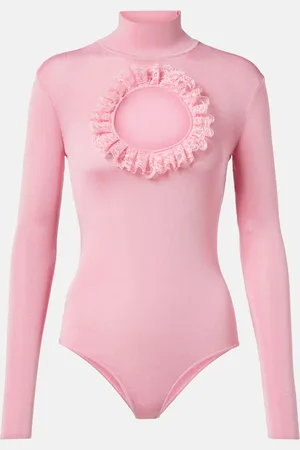 Self-Portrait X Christopher Kane cutout lace-trimmed bodysuit