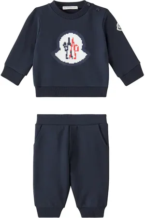 Moncler Logo cotton-blend sweatshirt and sweatpants set