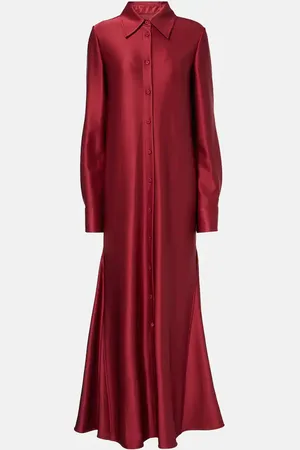 Jil Sander Satin shirt dress