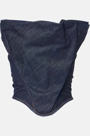 MAGDA BUTRYM RE25 denim corset top