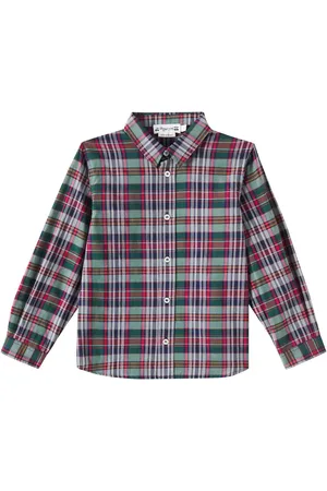 BONPOINT Daho checked cotton shirt