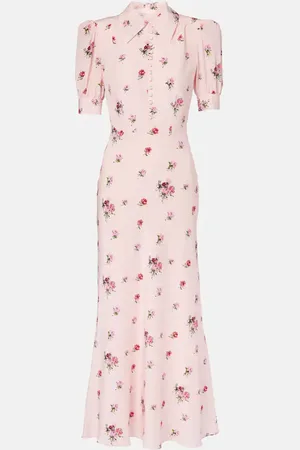 Alessandra Rich Embellished silk midi dress