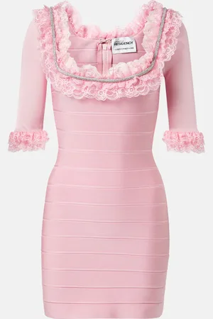 Self-Portrait X Christopher Kane lace-trimmed minidress