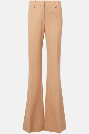 Stella McCartney Low-rise striped wool flared pants