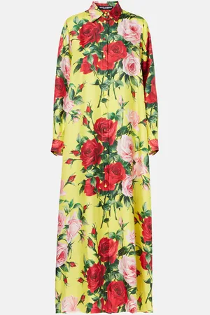 Dolce & Gabbana Floral silk shirt dress