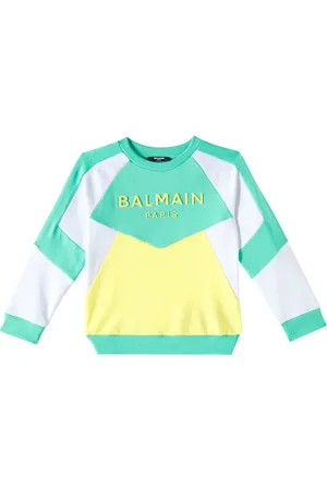 Balmain Logo printed cotton jersey sweatshirt