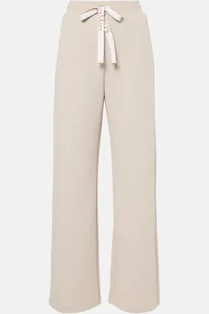 Max Mara Bali cotton-blend jersey wide-leg pants