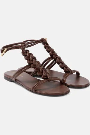 Gianvito Rossi Capua braided leather sandals