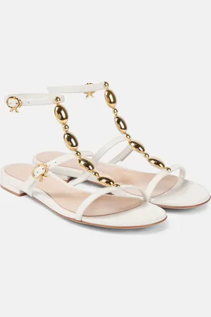 Gianvito Rossi Embellished leather sandals