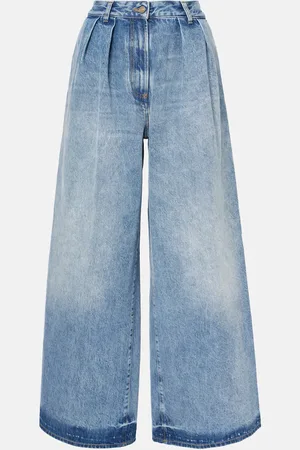 Alanui Sunny Crochet wide-leg jeans