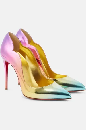 Christian Louboutin Hot Chick 100 mirrored leather pumps