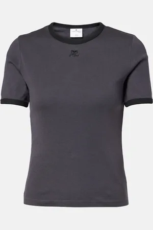 Courrèges CourrÃ¨ges Signature cotton jersey T-shirt