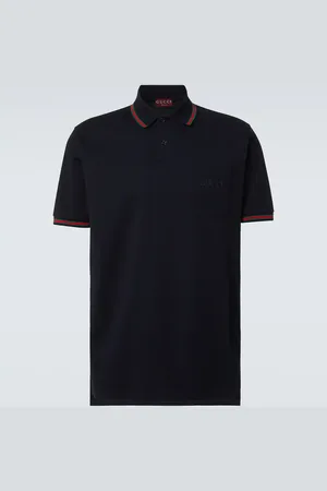 Gucci Double G cotton-blend piquÃ© polo shirt