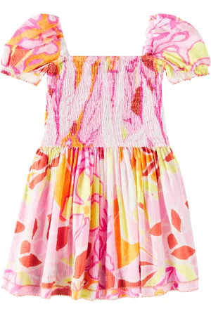 POUPETTE ST BARTH Bertha shirred cotton dress