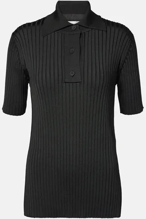Jil Sander Ribbed-knit polo shirt