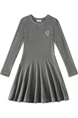 Brunello Cucinelli Cotton and cashmere-blend dress