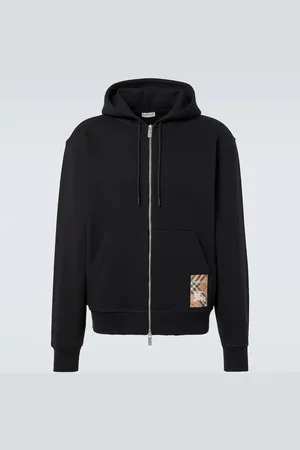Burberry EKD zip-up cotton jersey hoodie