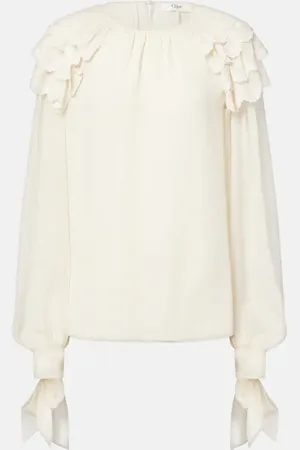 Chloé ChloÃ© Ruffled silk blouse