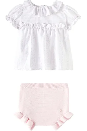PATACHOU Baby cotton dress and bloomers set
