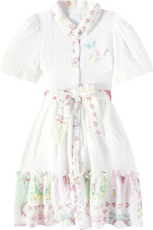 PATACHOU Floral cotton shirt dress