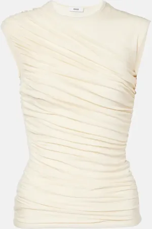 AGOLDE Ester ruched tank top