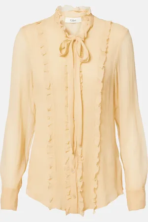 Chloé ChloÃ© Ruffled silk crÃªpon blouse