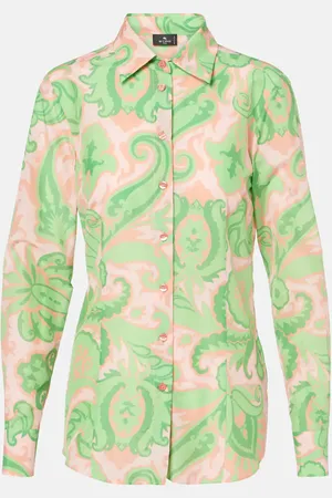 Etro Printed cotton and silk shirt