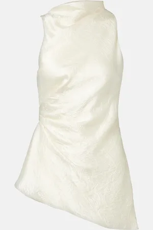 Alexander McQueen Draped satin top