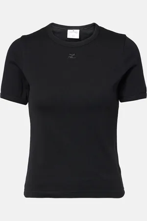 Courrèges CourrÃ¨ges Heritage logo cotton jersey T-shirt