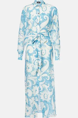 Etro Paisley cotton and silk shirt dress