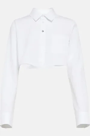 COPERNI Cropped cotton shirt