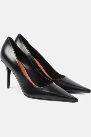 Amina Muaddi Barbara 90 leather pumps