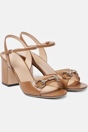 Gucci Lady Horsebit 75 leather sandals