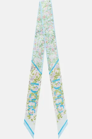 Gucci Floral silk twill scarf