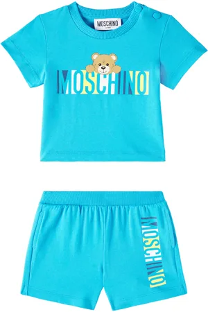 Moschino Baby cotton jersey T-shirt and shorts set