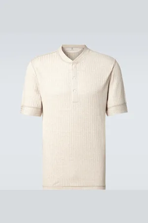 Brunello Cucinelli Linen and cotton T-shirt